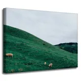 obraz-na-plotnie-natura-pastwisko-owce-gory-40x30
