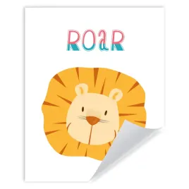 plakat-dzieciece-roar-lew-zwierzeta-24x30-cm