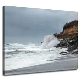 obrazy-na-plotnie-natura-fala-klif-plaza-100x80-cm