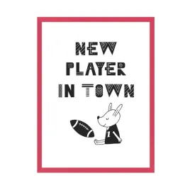 plakat-dzieciece-new-player-in-town-24x30-amarant