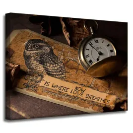 obraz-na-plotnie-vintage-zegar-zegarek-40x30-cm