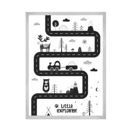 plakat-dzieciece-little-explorer-24x30-srebrna