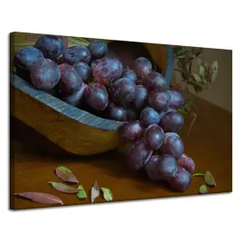 obraz-na-plotnie-kuchnia-czerwone-winogrono-120x80