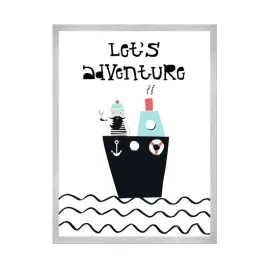 plakat-dzieciece-let-s-adventure-40x50-srebrna
