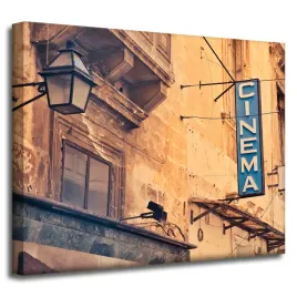 obraz-na-plotnie-vintage-tablica-kina-retro-50x40
