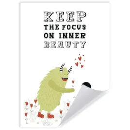 plakat-dzieciece-keep-the-focus-inner-beauty-50x70