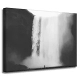 obrazy-na-plotnie-czarno-biale-wodospad-40x30-cm