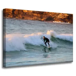 obraz-na-plotnie-ludzie-surfer-fale-sport-70x50-cm
