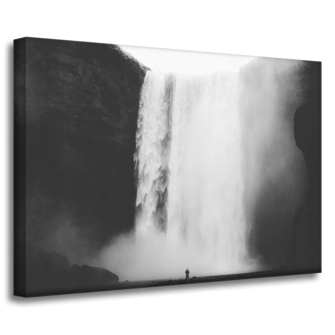 obrazy-na-plotnie-czarno-biale-wodospad-70x50-cm-stan-nowy