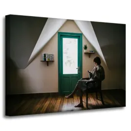 obrazy-na-plotnie-ludzie-kobieta-relaks-70x50-cm