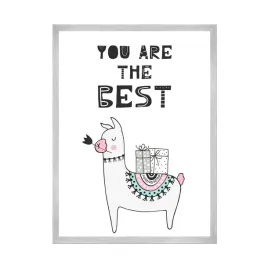 plakat-urodzinowy-you-are-the-best-50x70-srebrna