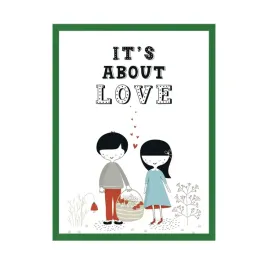 plakat-dzieciece-it-s-about-love-40x50-zielona