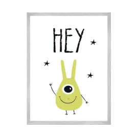 plakat-dzieciece-hey-ufo-24x30-cm-ramka-srebrna