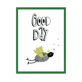 plakat-dzieciece-good-day-40x50-cm-ramka-zielona