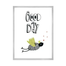 plakat-dzieciece-good-day-40x50-cm-ramka-srebrna