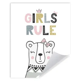 plakat-dzieciece-girls-rule-24x30-cm
