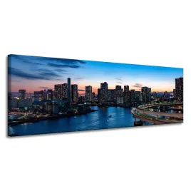 obraz-na-plotnie-architektura-rainbow-bridge-tokyo-150x50-cm