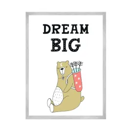 plakat-dzieciece-dream-big-40x50-cm-ramka-srebrna