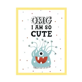 plakat-dzieciece-omg-i-am-so-cute-24x30-rama-zolta