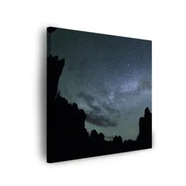 obraz-na-plotnie-natura-kosmos-gory-mrok-noc-gwiazdy-astronomia-40x40