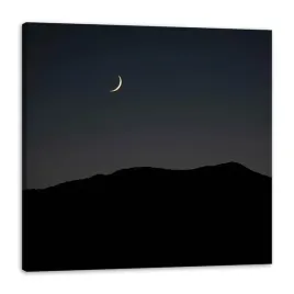 obraz-na-plotnie-natura-noc-mrok-ksiezyc-gory-90x90
