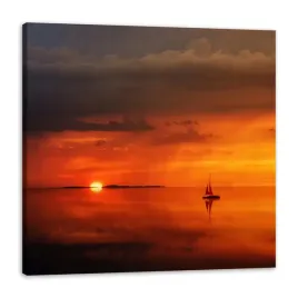 obraz-na-plotnie-natura-zachod-statek-80x80-cm