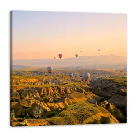 obraz-na-plotnie-natura-balony-zachodzace-slonce-natura-gory-50x50-cm