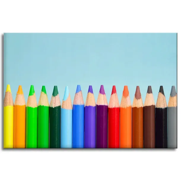 obraz-na-plotnie-teczowe-kredki-120x80-stan-nowy