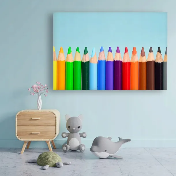 obraz-na-plotnie-teczowe-kredki-120x80-material-wykonania-plotno