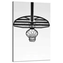 obraz-na-plotnie-mlodziezowe-kosz-koszykowka-sport-czarno-biale-50x80