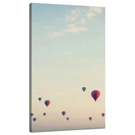 obraz-na-plotnie-mlodziezowe-balony-niebo-natura-zachod-slonca-70x120