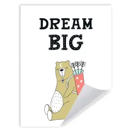 plakat-dzieciece-dream-big-wielkie-marzenia-30x40
