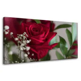 obrazy-na-plotnie-botanika-czerwone-roze-80x40-cm