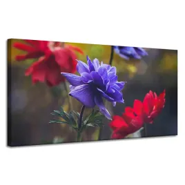 obraz-na-plotnie-botanika-kwiaty-w-ogrodku-120x60