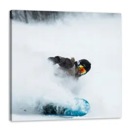 obraz-na-plotnie-snowboard-snieg-zima-90x90