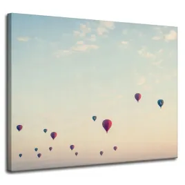 obraz-na-plotnie-mlodziezowe-balony-niebo-natura-zachod-slonca-100x80