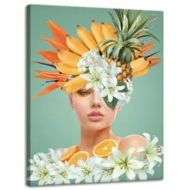 obraz-na-plotnie-kwiatowa-korona-piekna-kobieta-30x40-cm