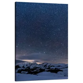 obraz-na-plotnie-kosmos-natura-gory-w-sniegu-natura-astronomia-80x120