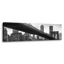 obraz-na-plotnie-architektura-manhattan-most-czarno-biale-150x50-cm
