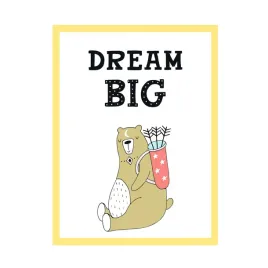 plakat-dzieciece-dream-big-24x30-cm-ramka-zolta
