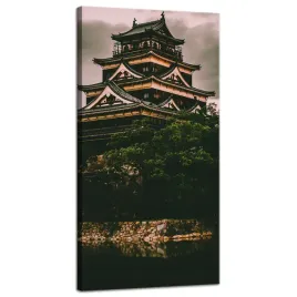 obraz-na-plotnie-architektura-zamek-hiroshima-japonia-azja-40x80-cm