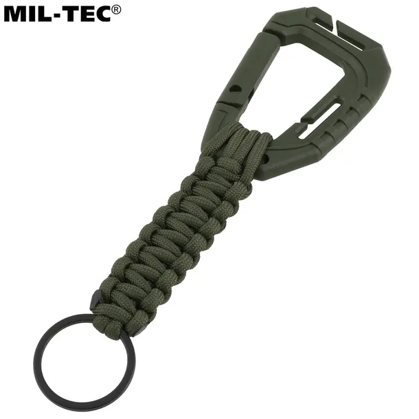 mil-tec-brelok-do-kluczy-karabinczyk-linka-paracord-olive-dlugosc-205-mm