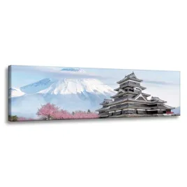 obraz-na-plotnie-natura-gora-fudzi-japonia-azja-swiatynia-150x50-cm