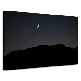 obraz-na-plotnie-natura-noc-mrok-ksiezyc-gory-120x80