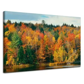 obraz-na-plotnie-kolorowe-liscie-drzewa-jesien-natura-120x80-cm