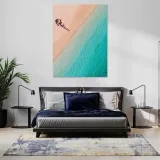 obraz-na-plotnie-kobieta-opalajaca-sie-na-plazy-30x40-cm-material-wykonania-plotno