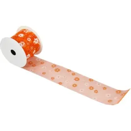 pomaranczowa-wstazka-wiosenna-kwiaty-5cm-do-dekoracji-i-pakowania-ozdoba