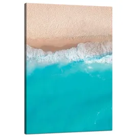 obraz-na-plotnie-woda-fale-plaza-piasek-80x120-cm