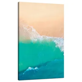 obraz-na-plotnie-fale-woda-brzeg-piasek-70x120-cm