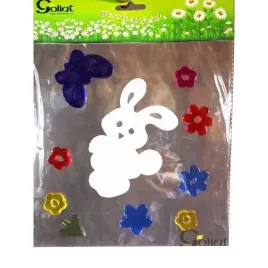 zelowe-naklejki-wielkanocne-zajaczek-motylek-kwiatki-ozdoba-wiosenna